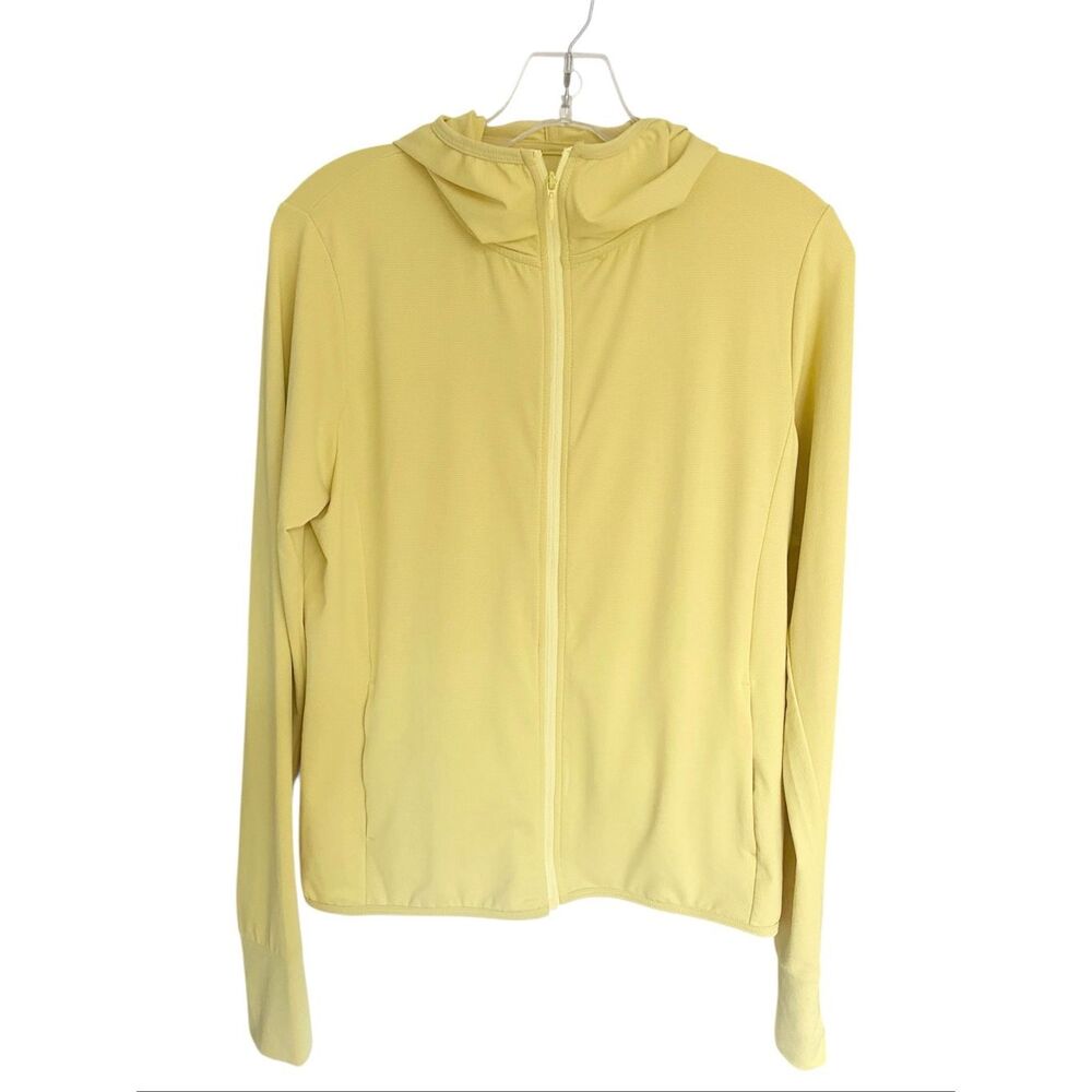 Uniqlo Light Yellow Hooded Zip-Up Sweatshirt
